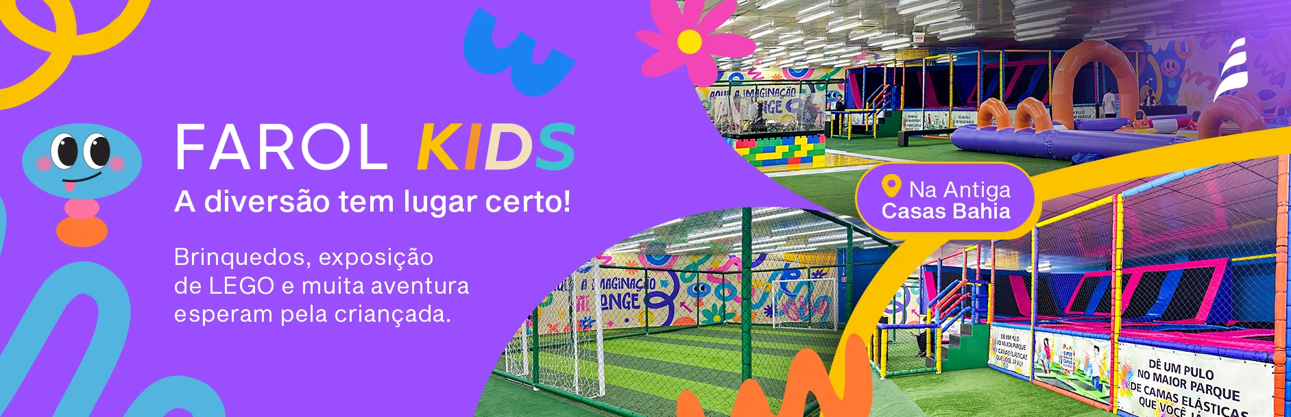 Farol Kids — a diversão tem lugar certo